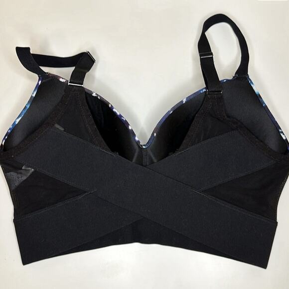 SPANX WRK2WAVE Shaping Sports Bra In XL Cosmic Print Mesh Panel Adjus Straps - Picture 3 of 7